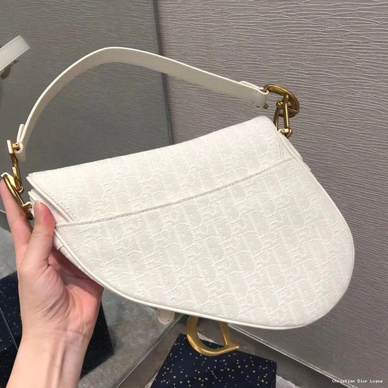 Cheap Dior White Bag Oblique Saddle Motif Canvas 0818 Luxury